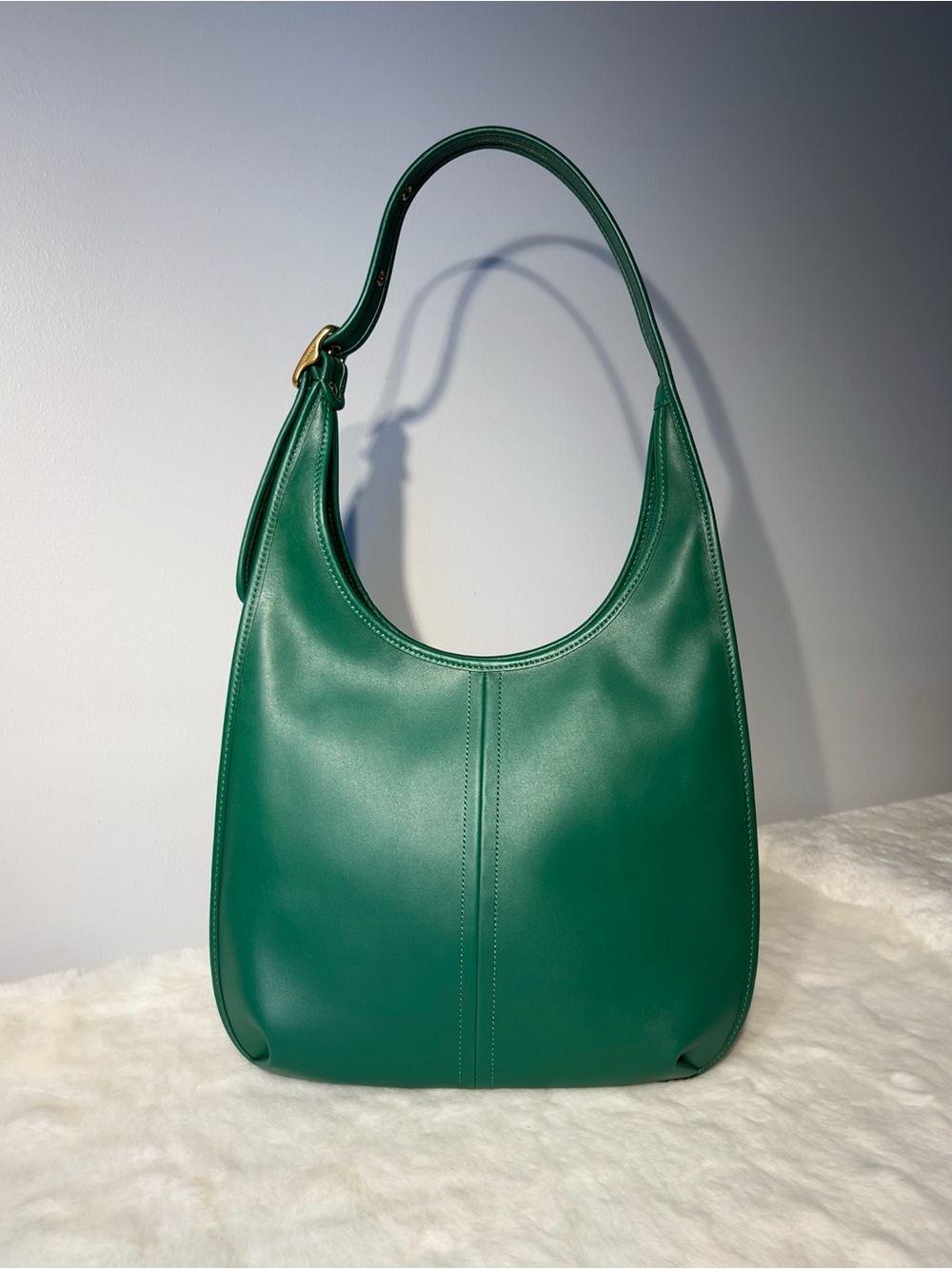 Coach Ergo 33 Green Leather Hobo Shoulder Bag